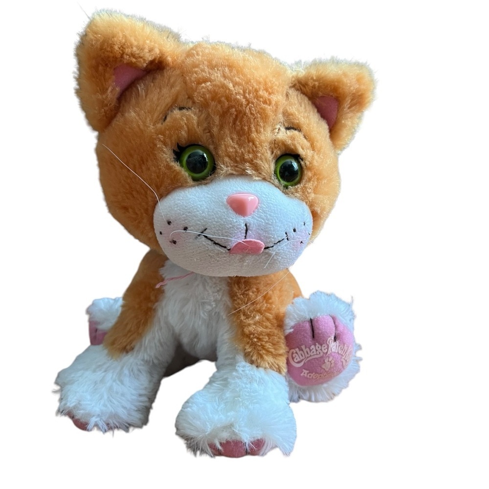 Cabbage Patch Kids Adoptimals Tabby Kitty Cat Plush Stuffed Animal Toy Orange 8”